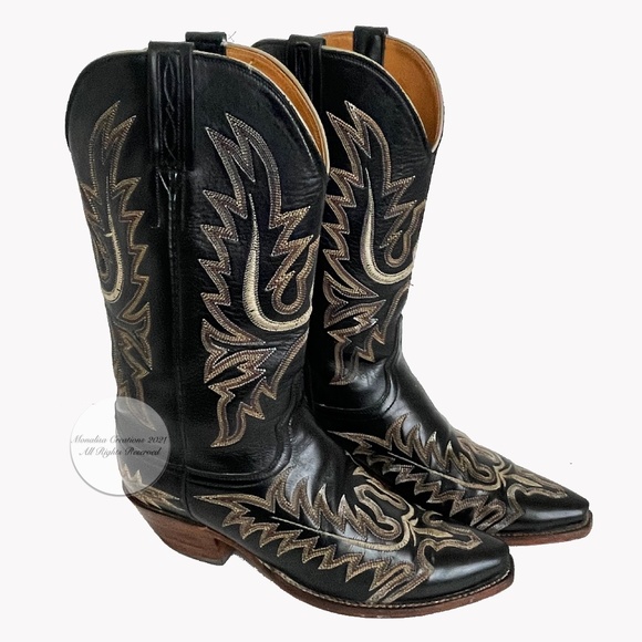 Lucchese Classics Handmade Boots Style L4552 7.5B Mayela Stitch Design - Picture 1 of 12